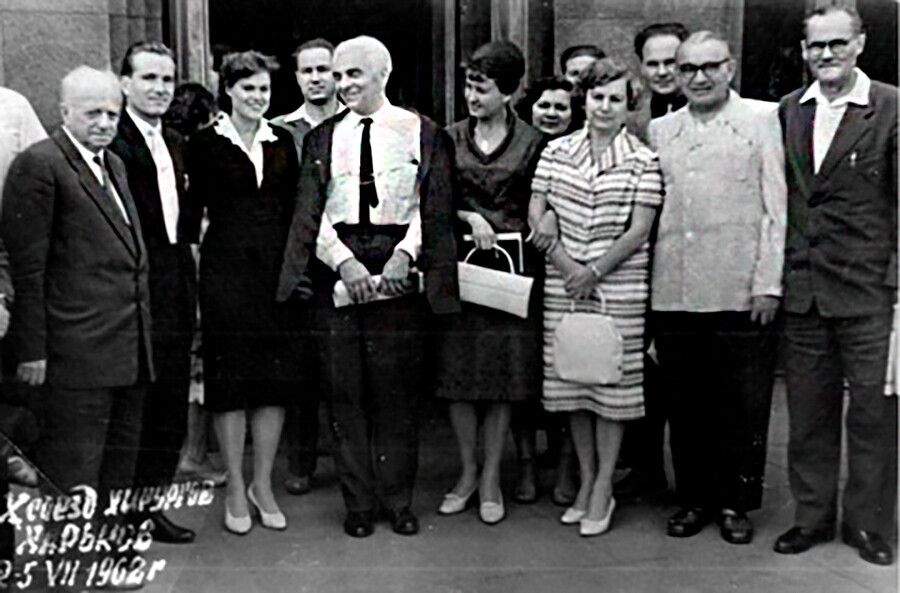 Zhorov con i suoi colleghi, 1962