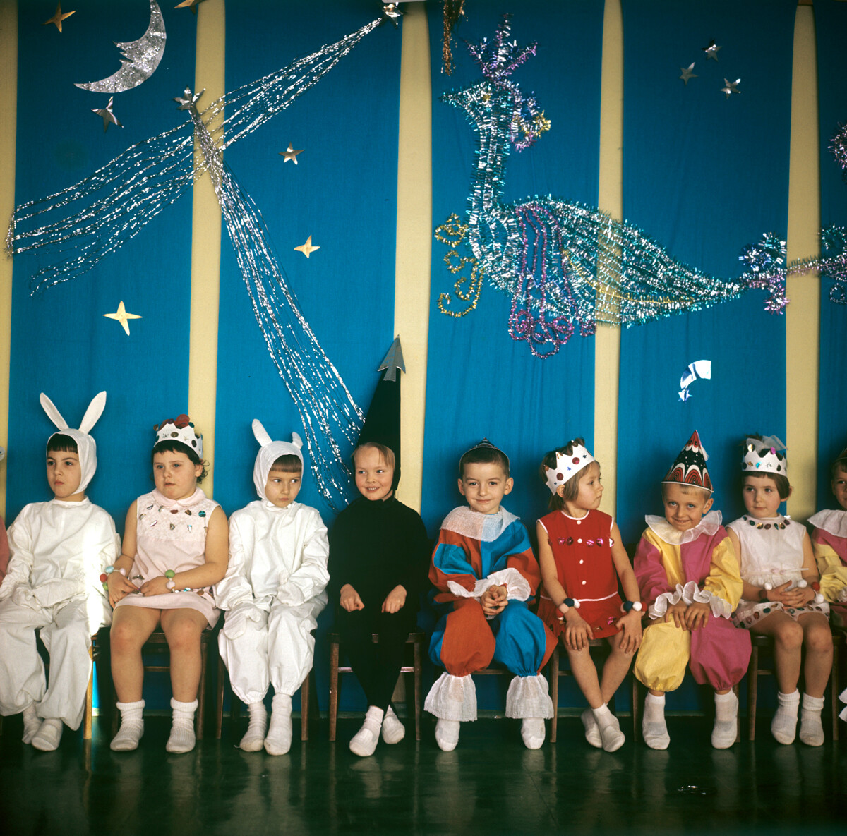 Fête du Nouvel An à la maternelle n°1934 à Moscou, 1973