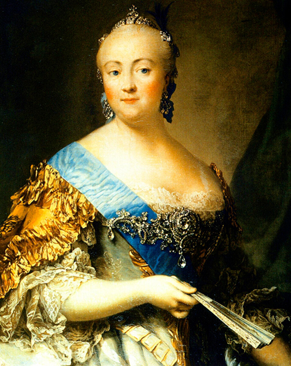 Retrato de Isabel da Rússia feito por Vigilius Eriksen.