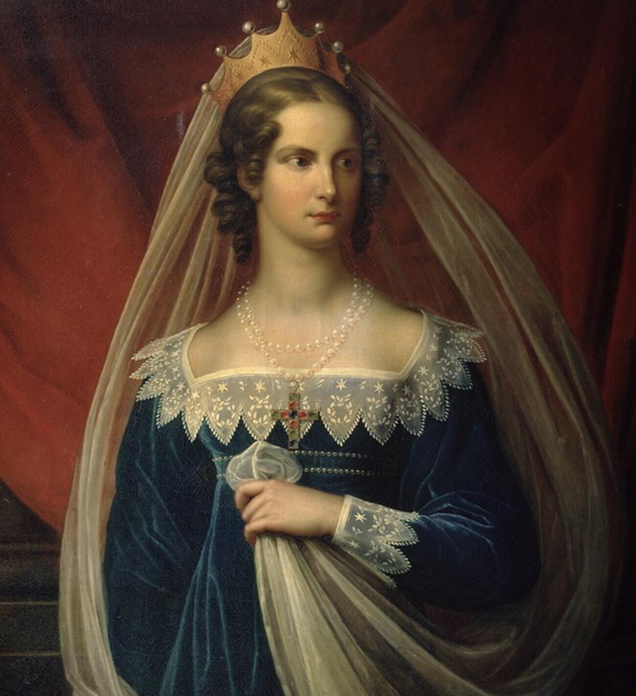 Портрет на пруската принцеза Шарлота (идната императорка Александра Фјодоровна).