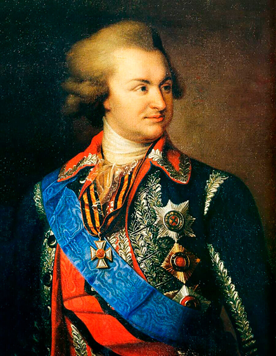 Grigory Potemkin. Potret oleh Johann Baptist von Lampi the Elder