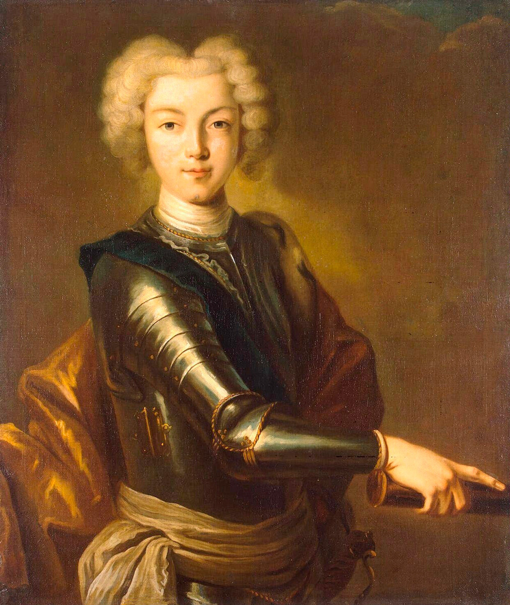 Pietro II di Russia (1715-1730), salì al trono di Russia a 11 anni e a 14 morì di vaiolo
