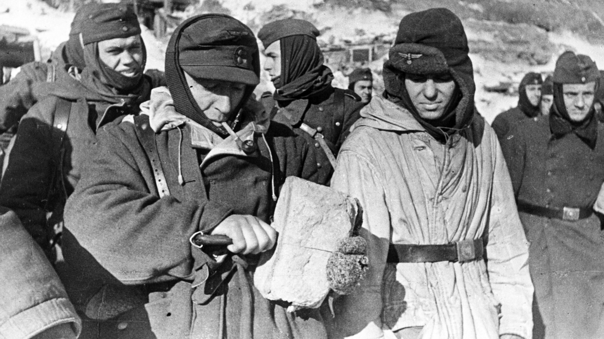 Нацистички војници заробљени у близини Стаљинграда, фебруар 1943.