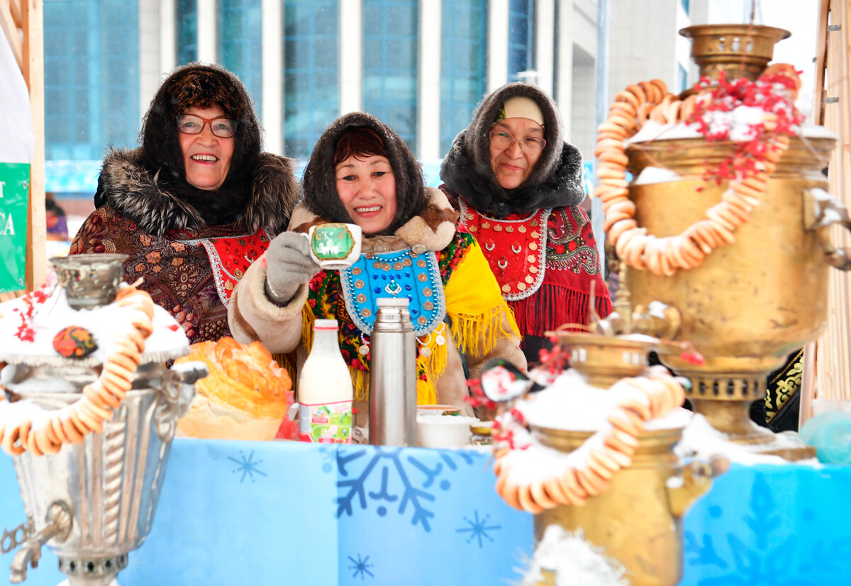 Une célébration traditionnelle du Nouvel An à Oufa, en République du Bachkortostan