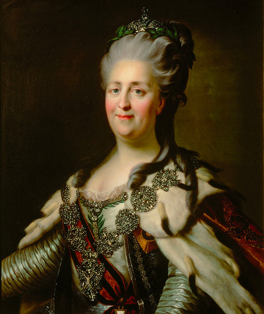Catherine II par J. B. Lampi