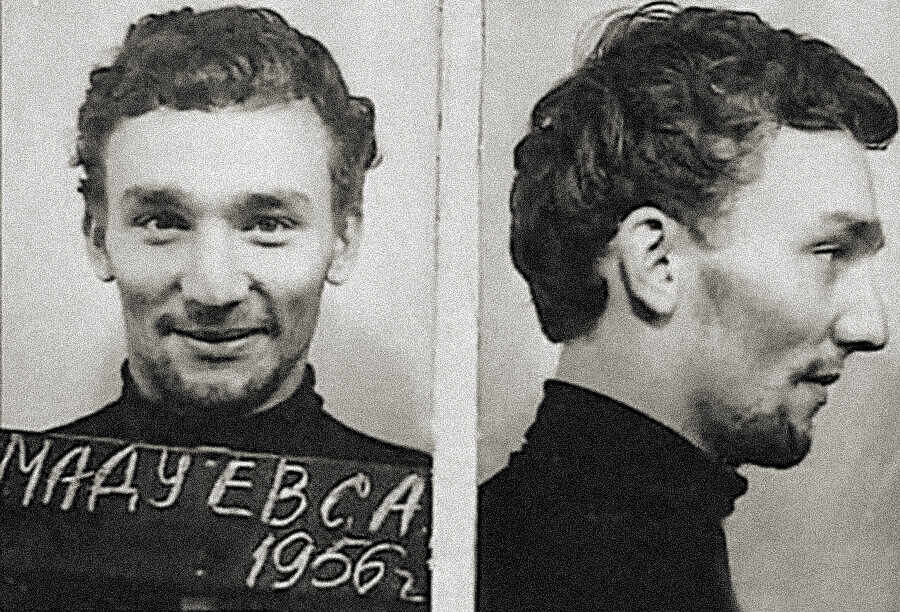 Serguéi Maduiev inmediatamente después de su detención.
