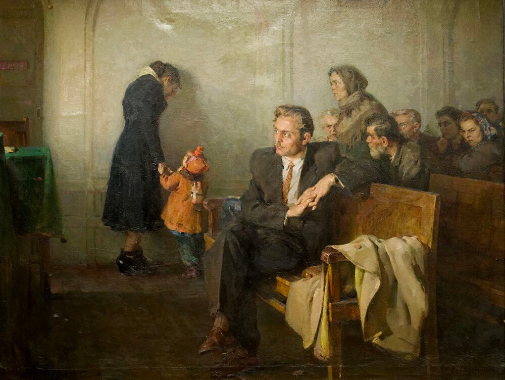 Aleksei Pavlovich Solodvnikov The divorce, 1955.