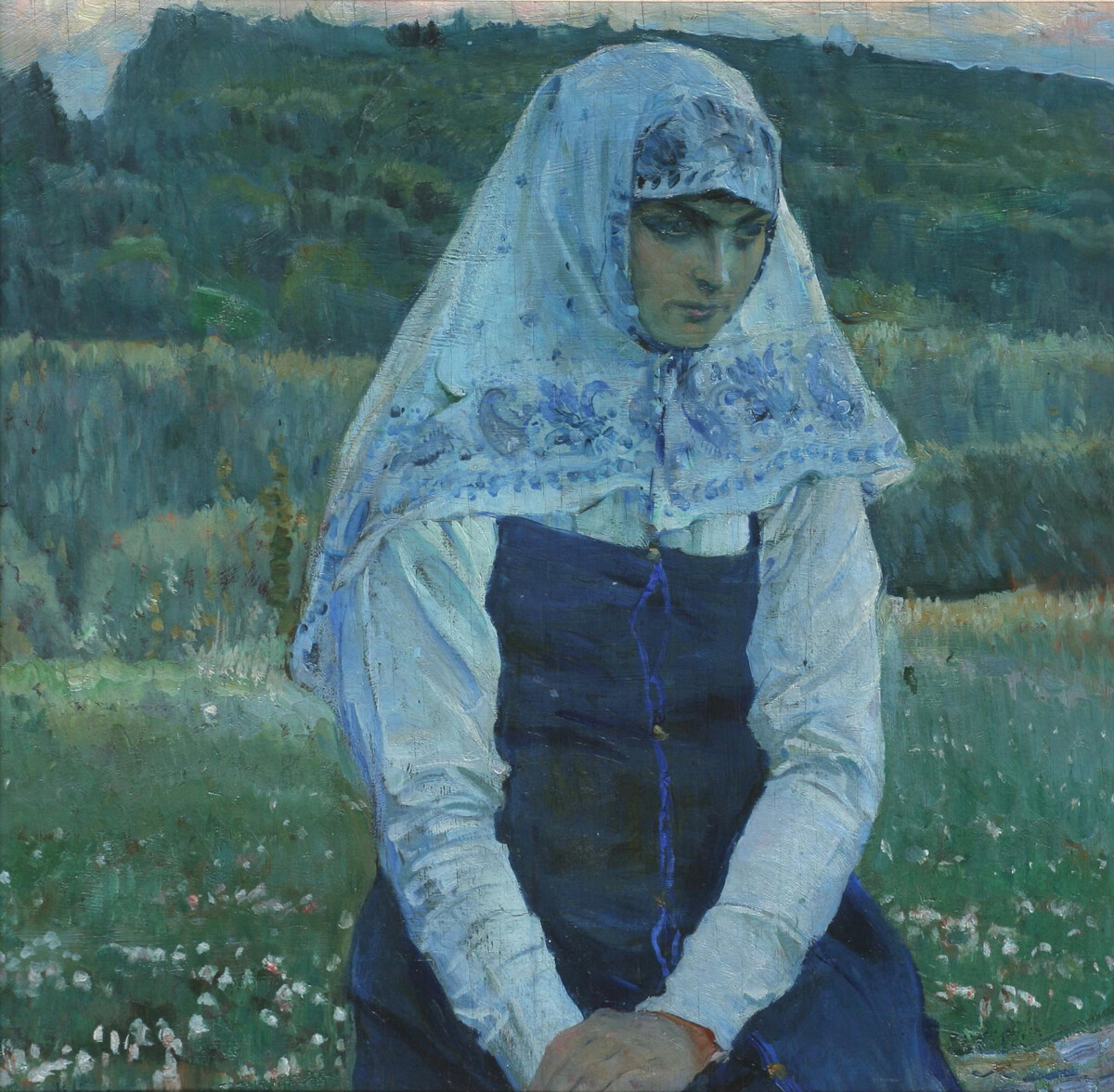 La fiancée du Christ, 1913, par M. Nesterov
