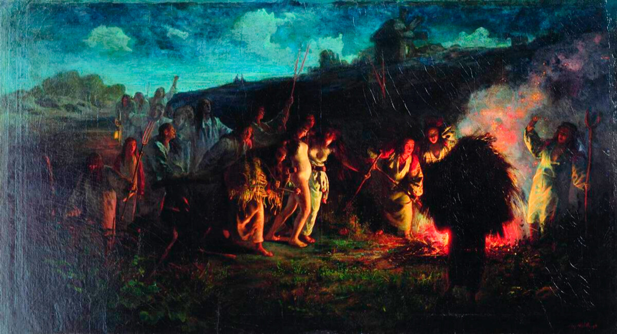 “Rituale prima dell’aratura”, 1876, Grigorij Mjasoedov