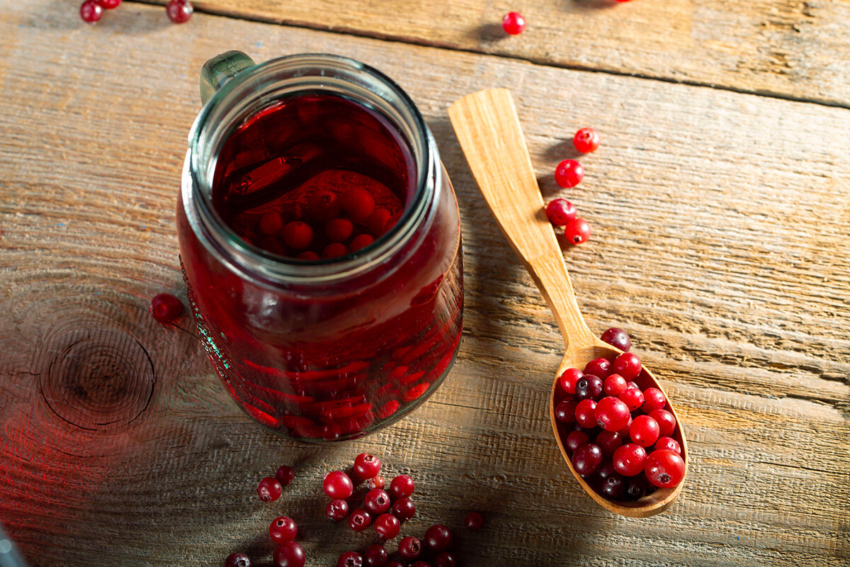 Dusheparka with cranberries.