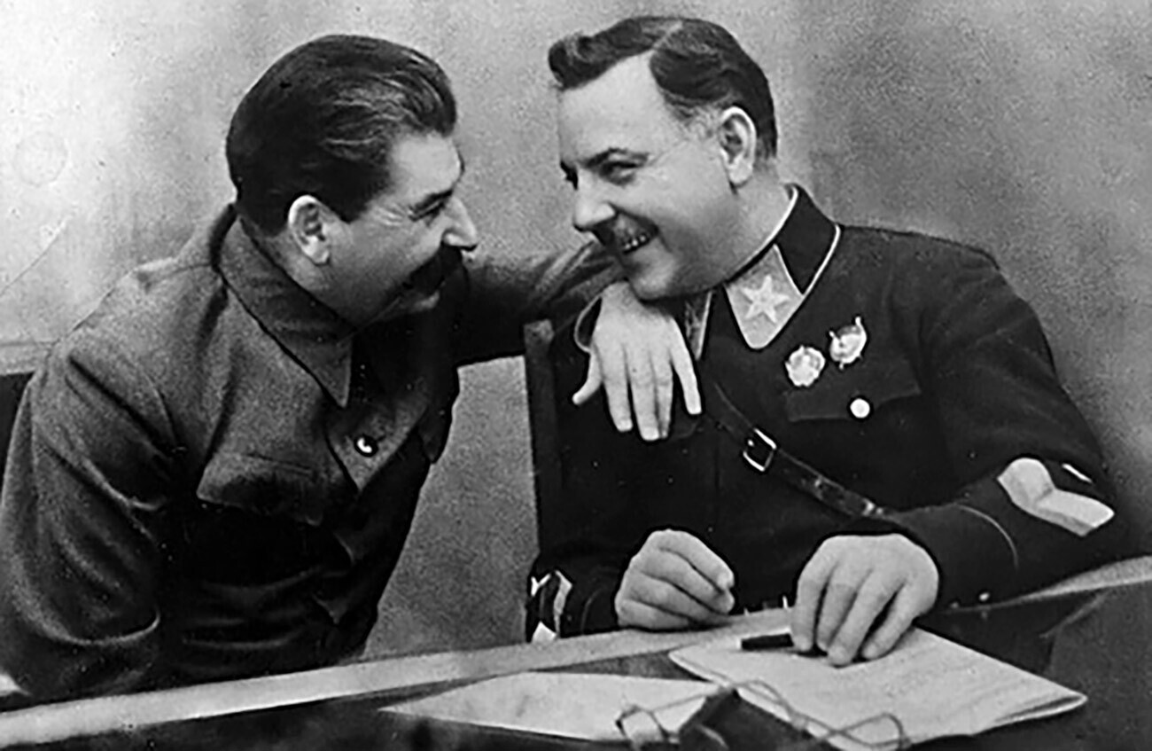 Сталин и Ворошилов
