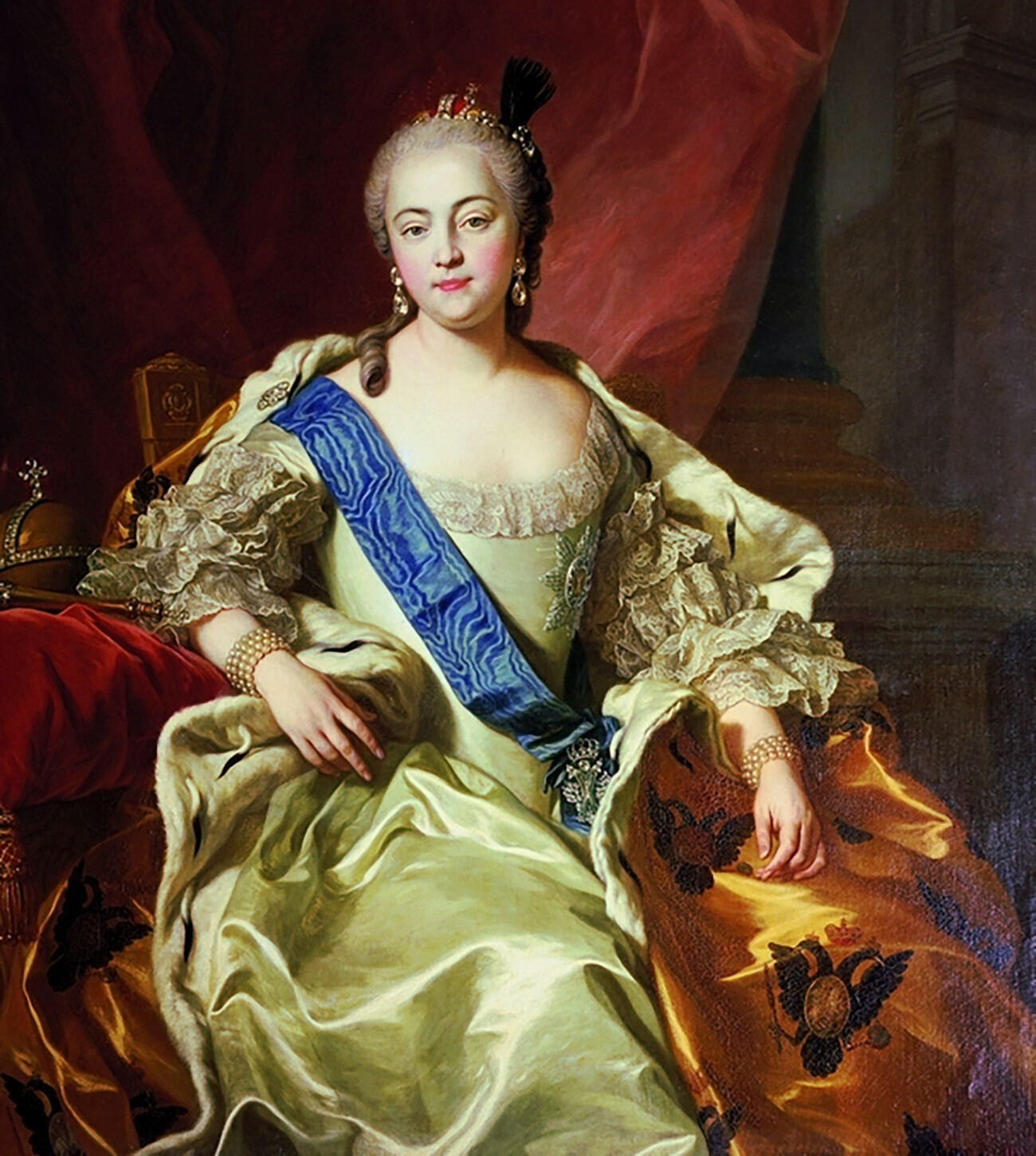 Idealized ceremonial portrait of Elizabeth Petrovna 