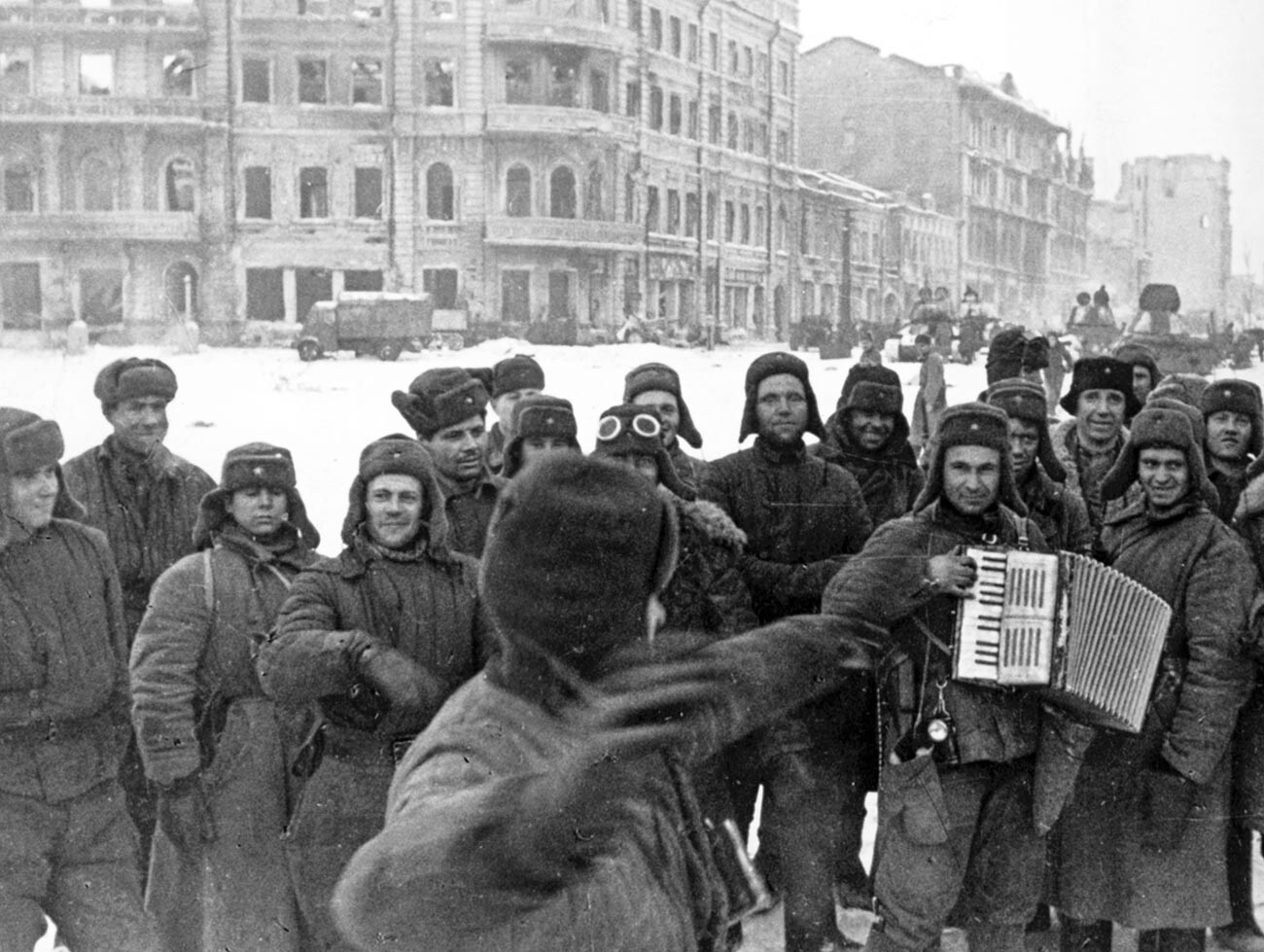 Liberated Stalingrad in January 1943.