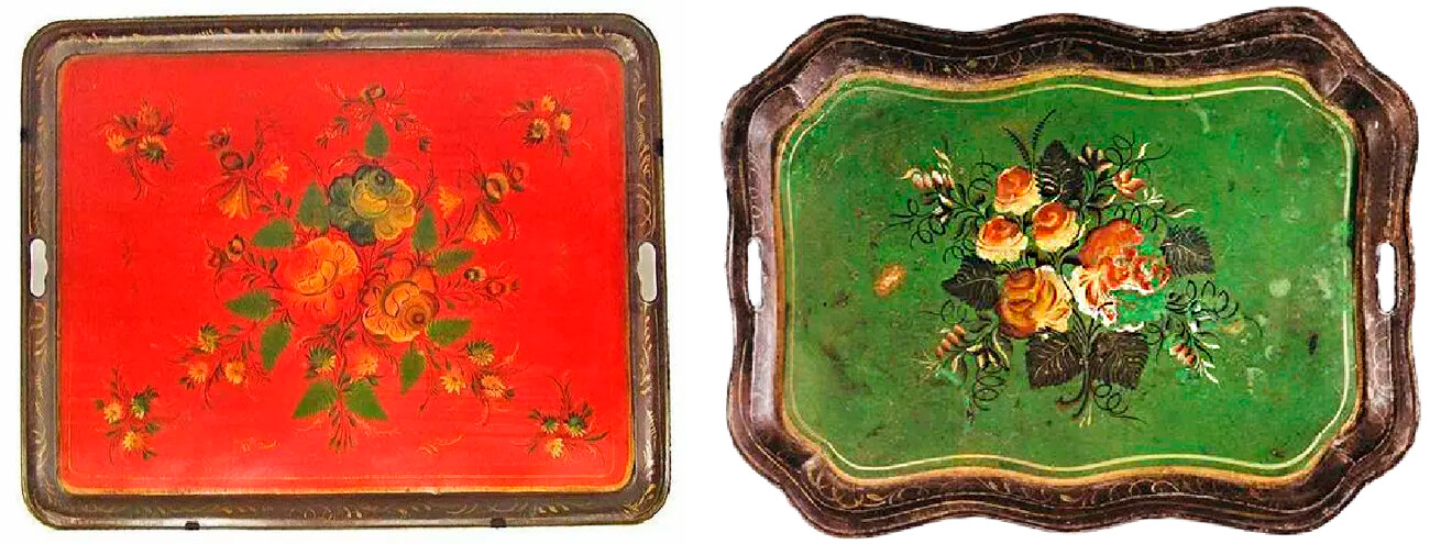 Plateaux de la collection du Musée de l'artisanat de Nijni Taguil