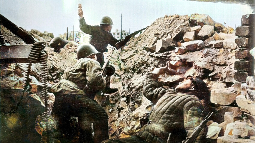 Druga svetovna vojna. Bitka za Stalingrad. Ruski vojaki, september 1942 - februar 1943. 