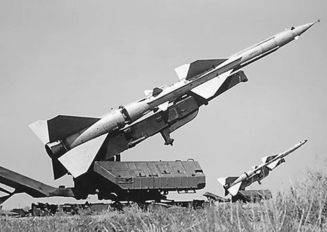 S-75 surface-to-air missile system.