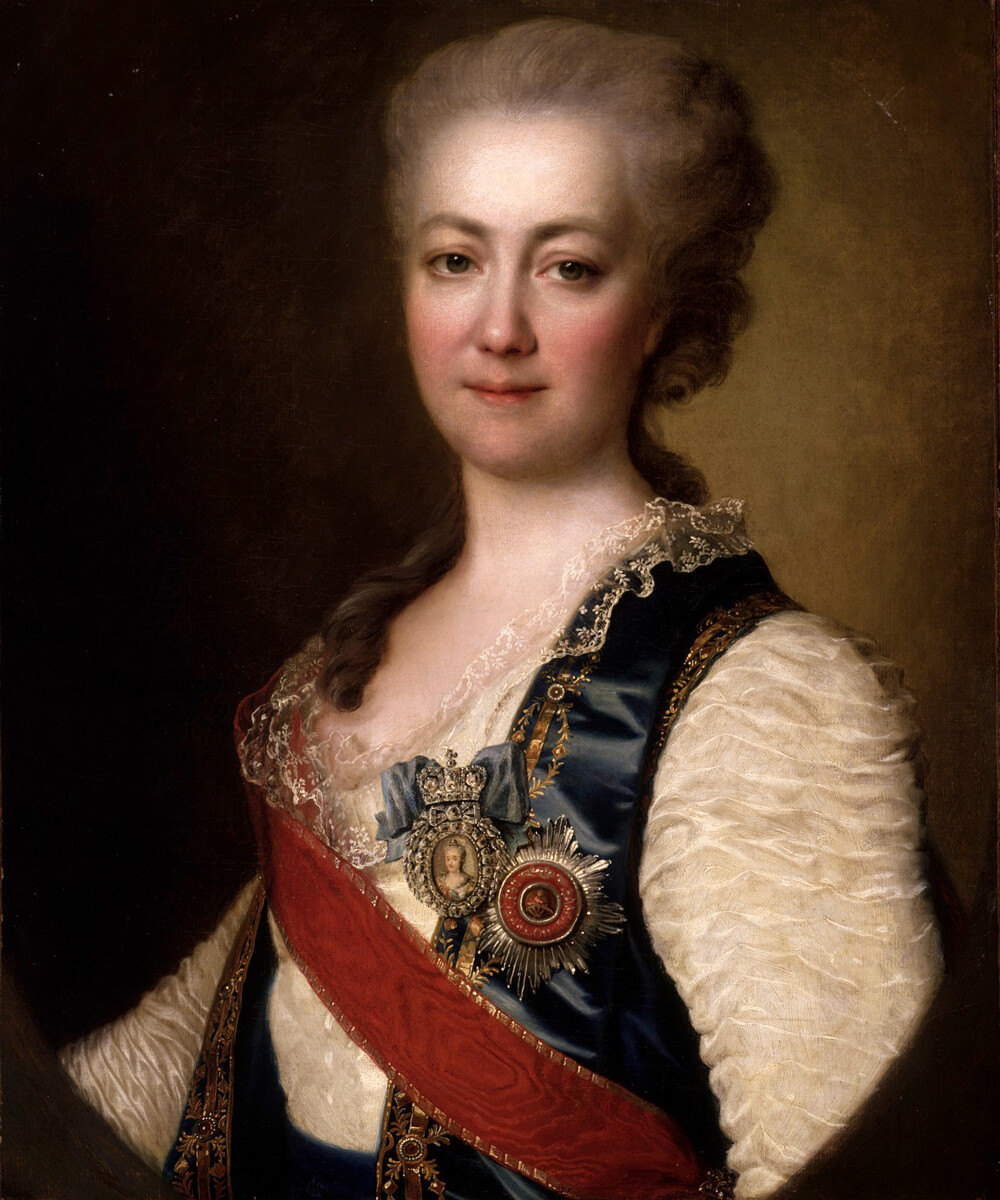 Porträt der Fürstin Katharina Daschkowa, 1784, von Dmitri Lewizki.