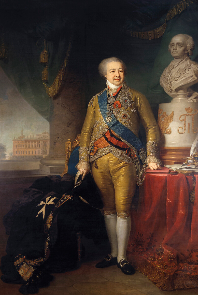 Porträt des Fürsten Alexander Kurakin, 1802, Wladimir Borowikowski.