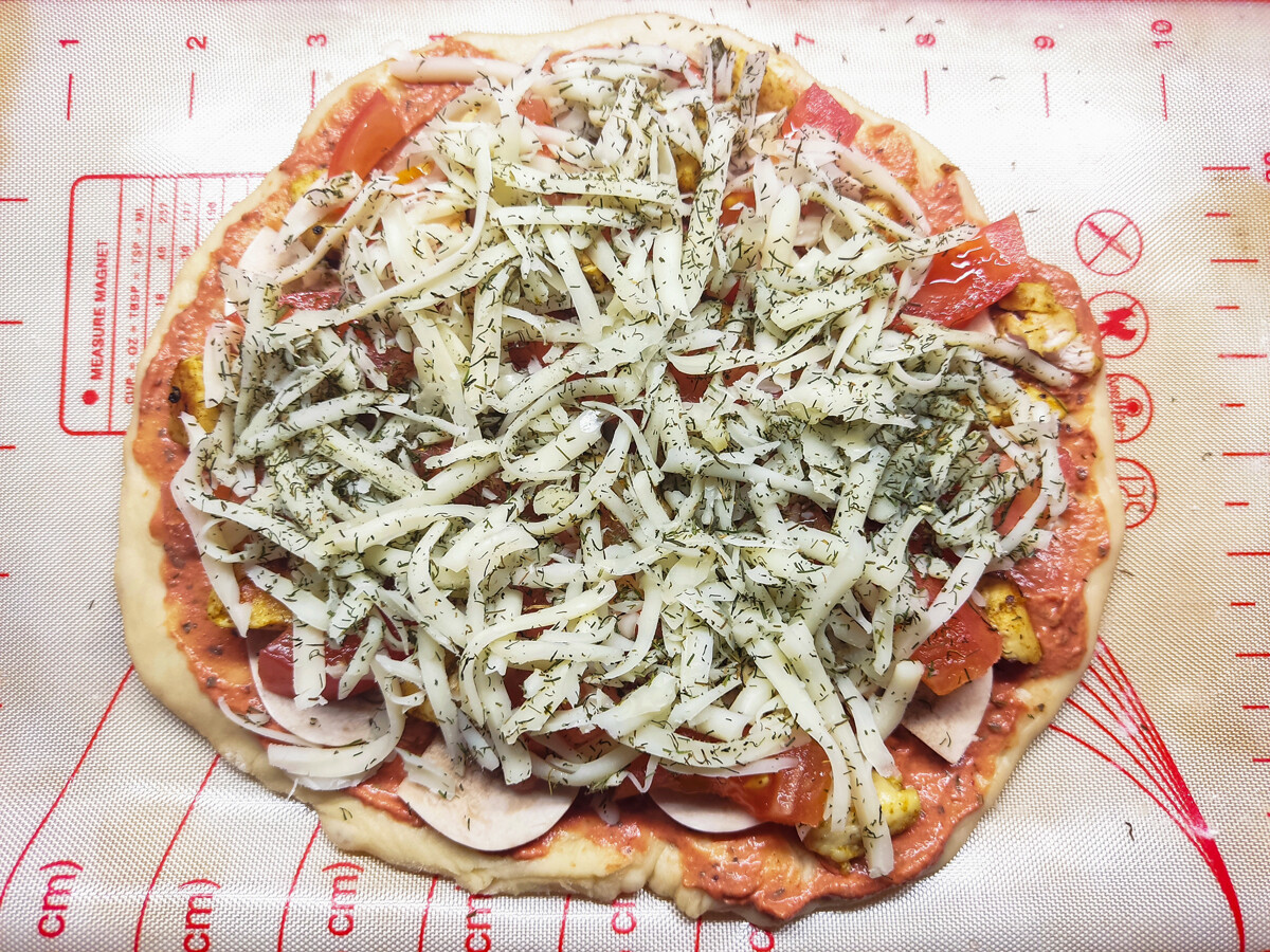 толстая пицца рецепт в домашних условиях фото 103