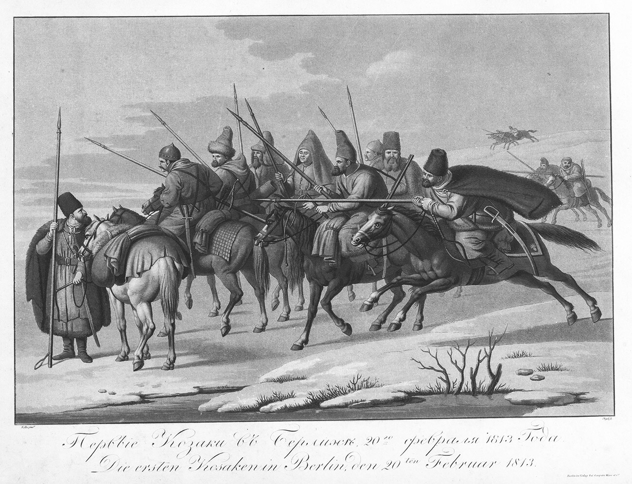 Cosaques à Berlin en février 1813