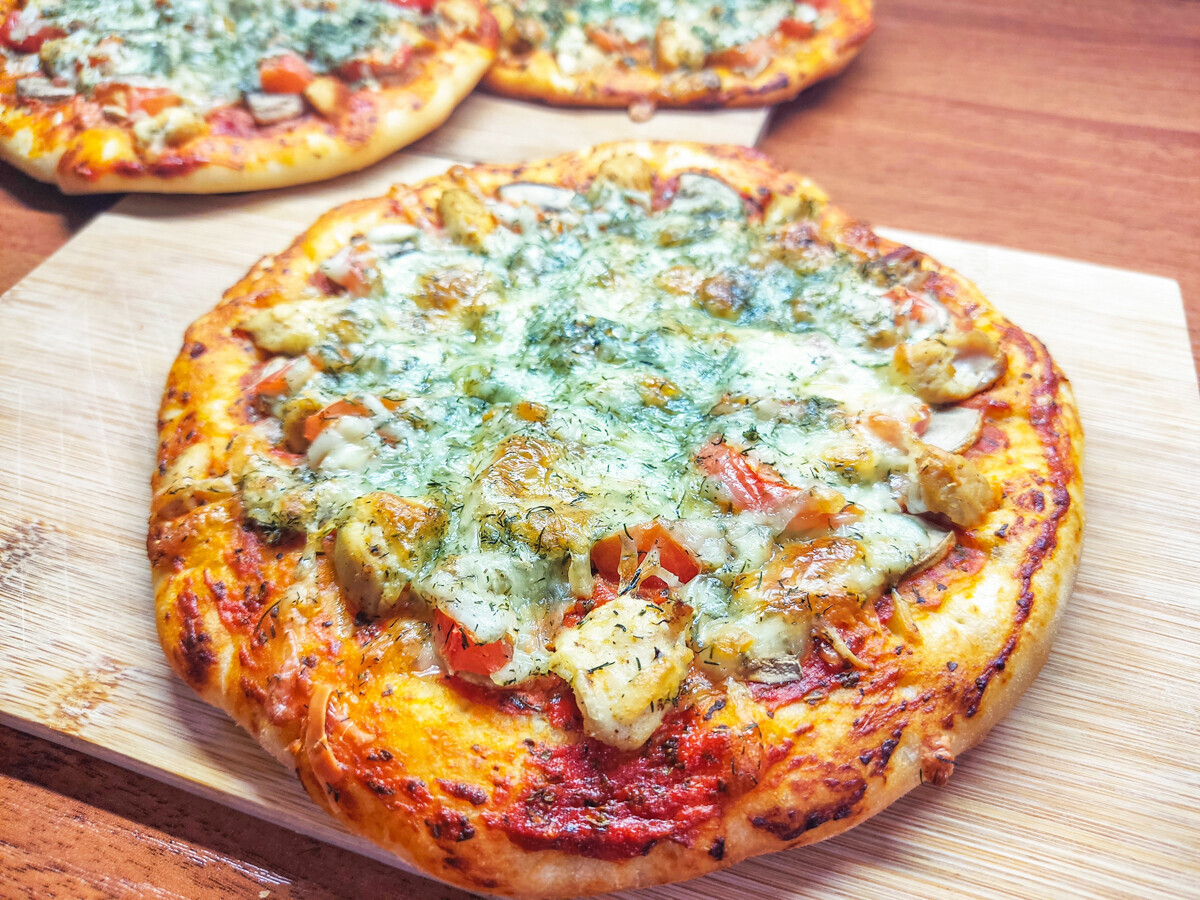 толстая пицца рецепт в домашних условиях фото 2