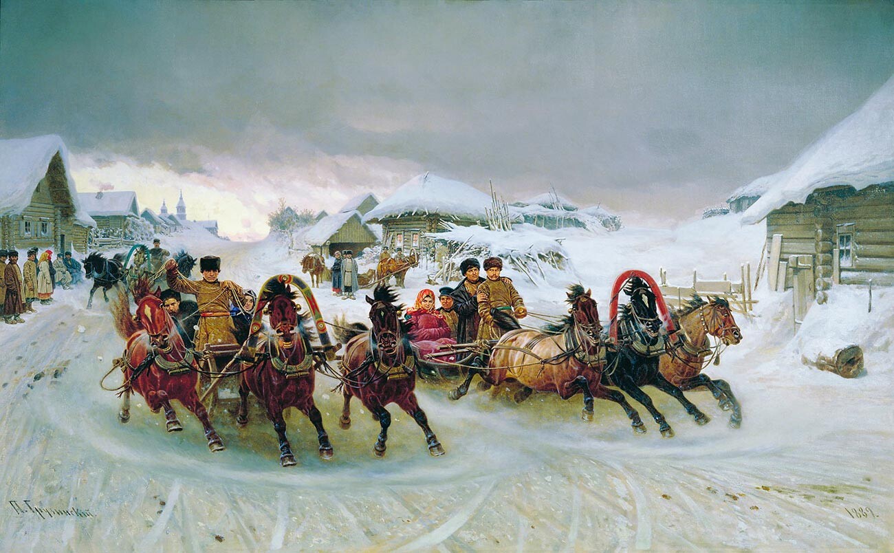 La Maslenitsa è stata protagonista di molti dipinti nella storia dell’arte russa