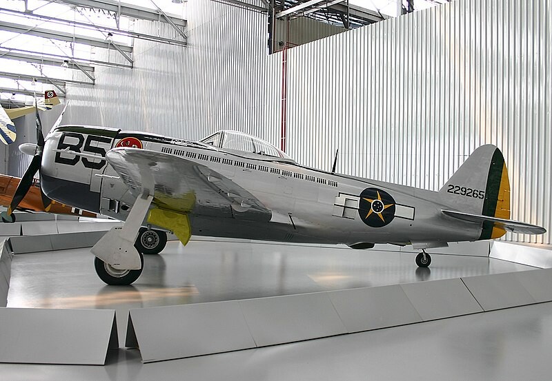 P-47 expuesto en el Museo TAM de la ciudad de São Carlos, dentro del estado de São Paulo