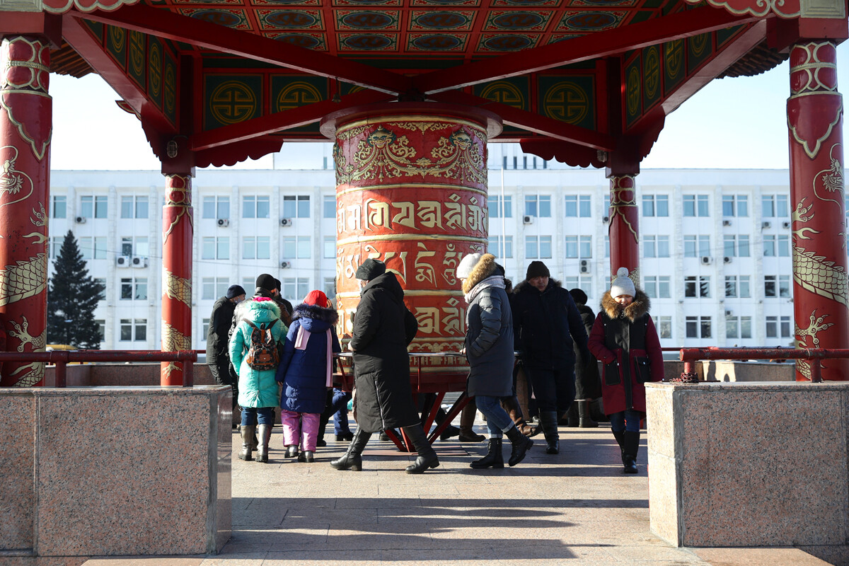 新年のお祭り「シャガア」、トゥヴァ共和国