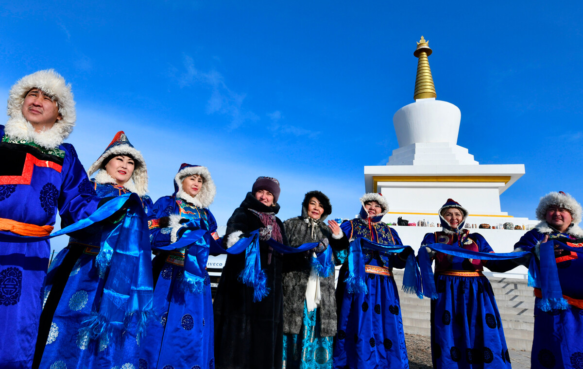 Perayaan Tahun Baru Budhhis di Zabaykalsky Krai.