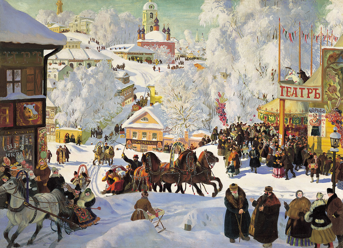 Boris Kustodijev - Maslenica, 1916
