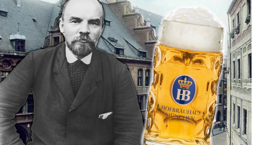 There wasn't a single photo of Vladimir Lenin in front of the Hofbräuhaus in Munich with a mug of beer. Until we made one. 