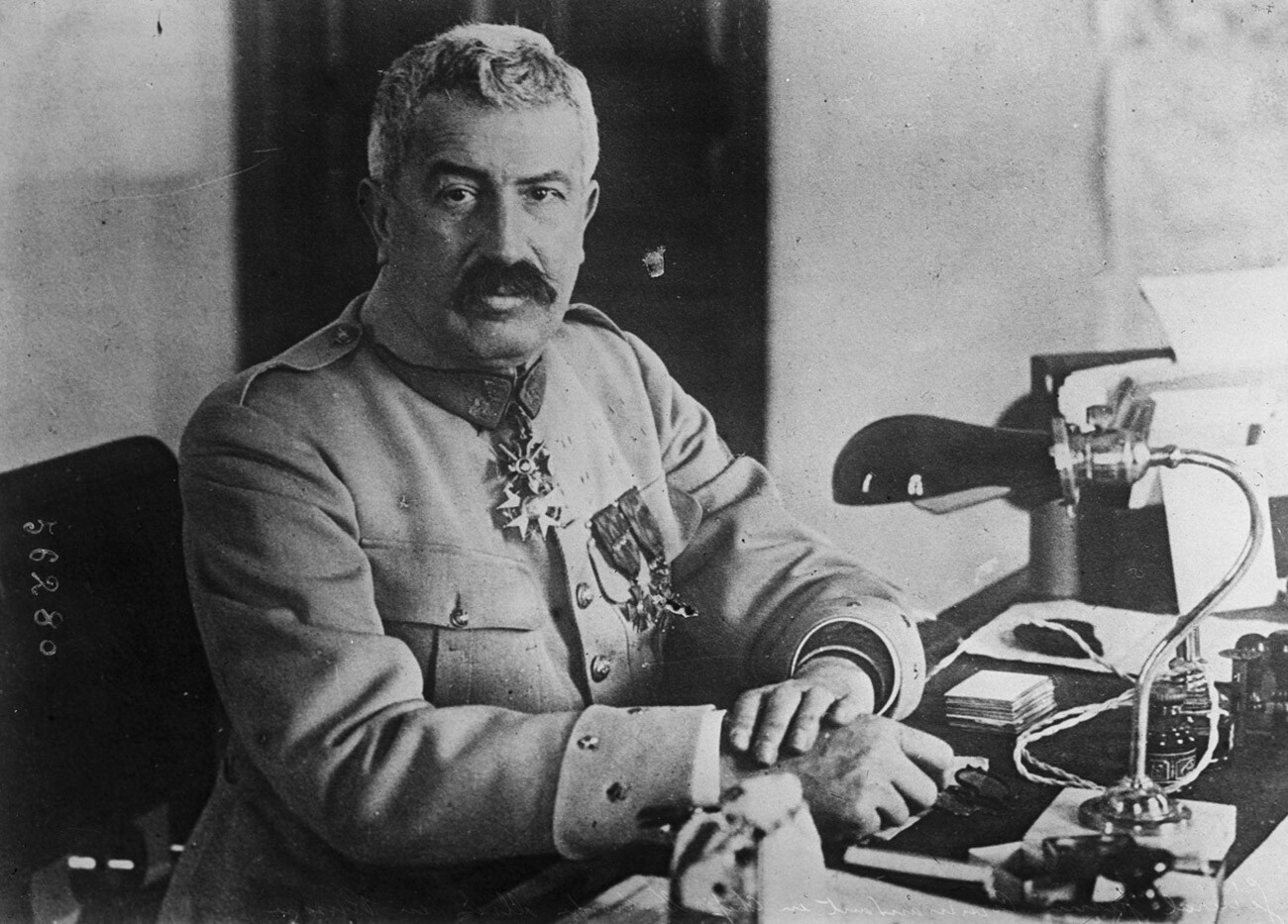 Il generale francese Maurice Janin (1862-1946) che comandò la Legione cecoslovacca e combatté in Siberia contro i bolscevichi, ma consegnò Kolchak al l Centro politico


