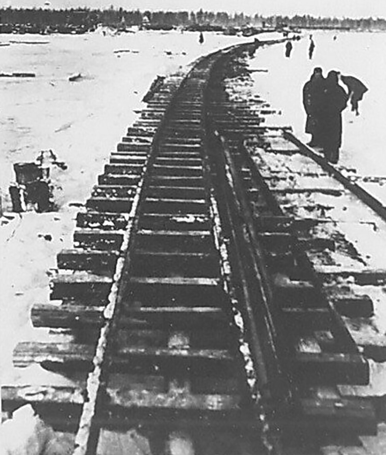 Railway construction.