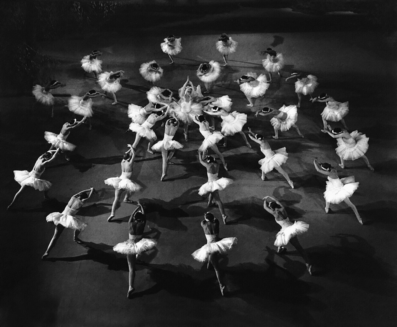 O Lago dos Cisnes no Teatro Bolshoi, década de 1950
