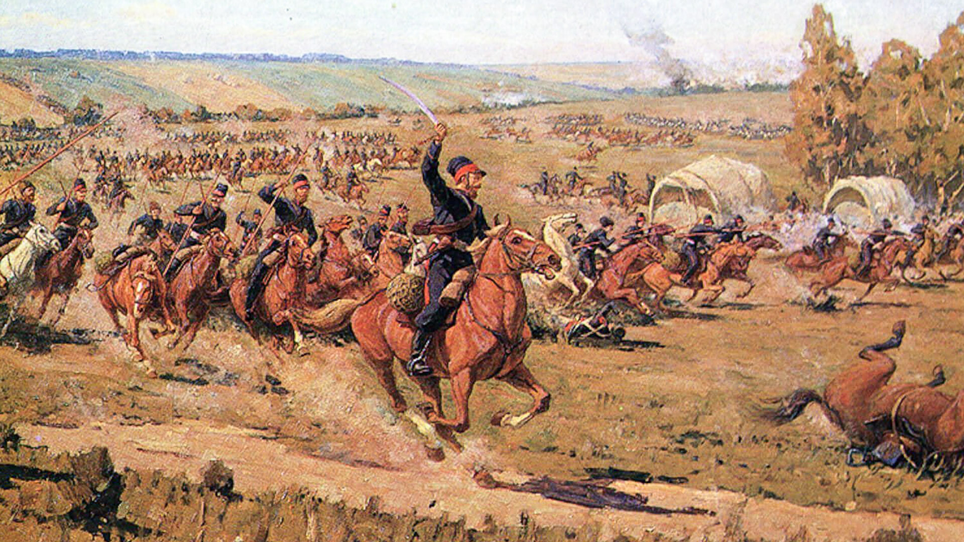 Raid of the Platov's Cossacks into the rear of the French army.
