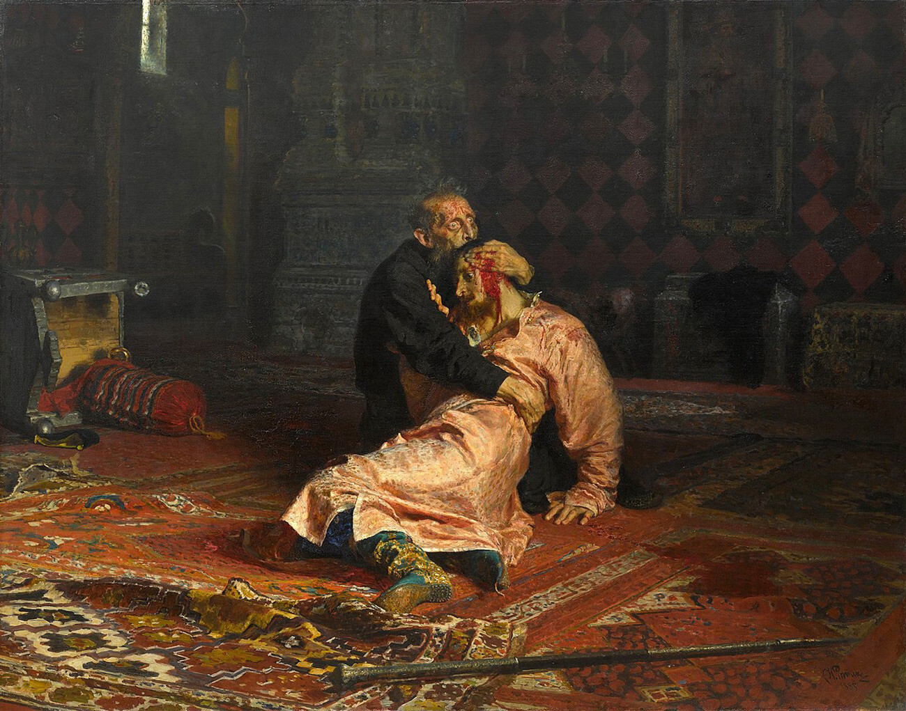 Ilyá Repin. Iván el Terrible y su hijo Iván. 1885