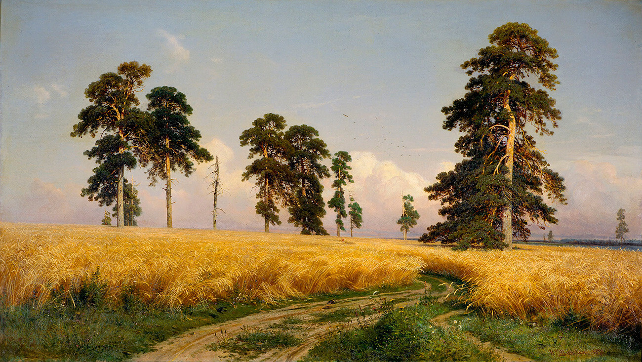 Iván Shishkin. Un campo de centeno, 1878
