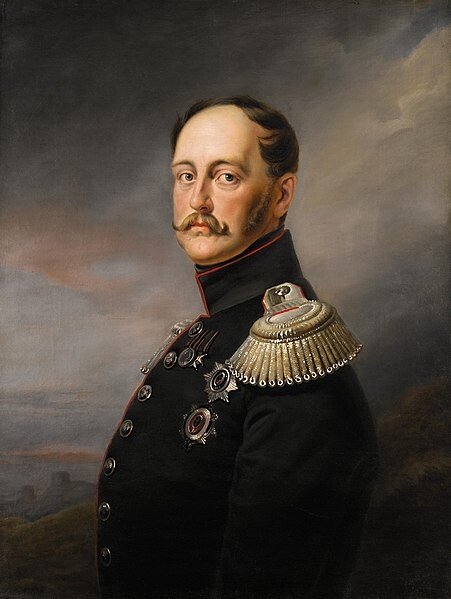 Retrato de Nicolás I pintado por Franz Krüger