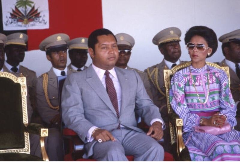 Jean-Claude Duvalier y Primera Dama de Haití