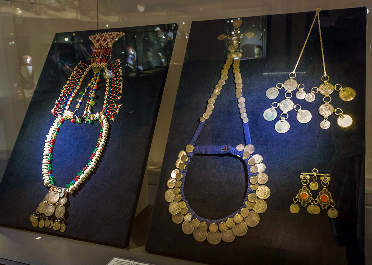 Old Chuvash coin jewelry.