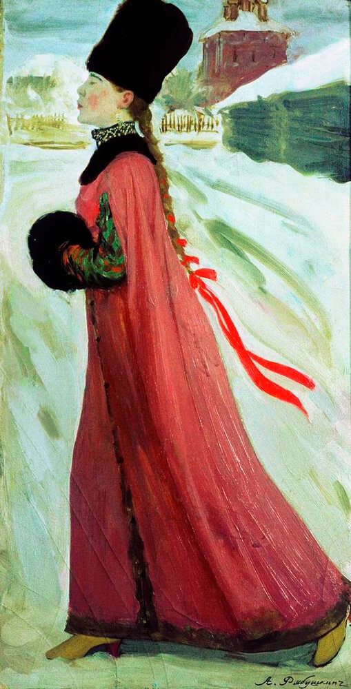 アンドレイ・リャブシキン『17世紀のボヤールの娘』1903年