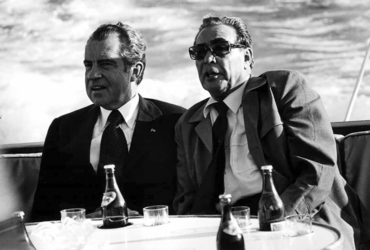 Американский брежнев. Брежнев и Никсон в США 1973. Брежнев 1972.