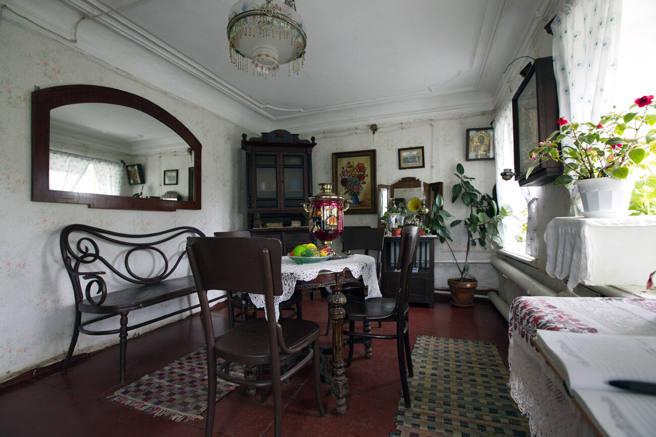 El interior de la Casa del Campesino Comerciante Gorojov