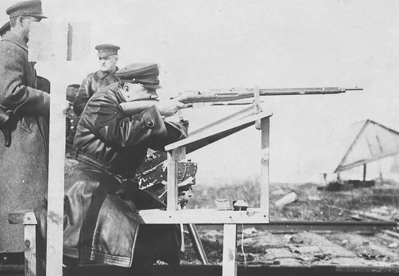 Voroshilov during military drills.