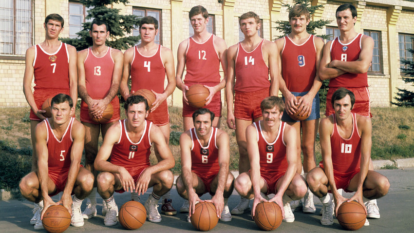 Equipo olímpico de baloncesto de la Unión Soviética.