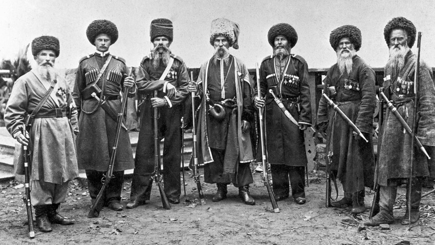 Los cosacos de Kubán, finales del siglo XIX.