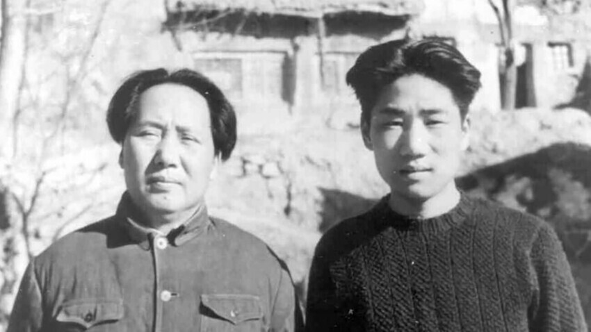 Mao Tsé-Tung e Mao Anying

