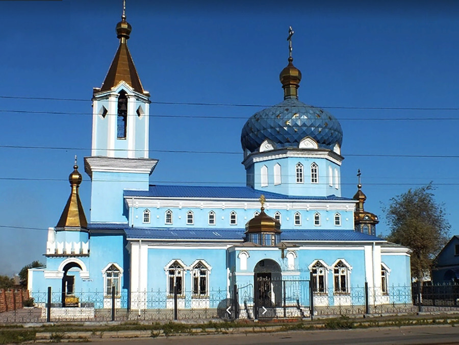 Iglesia de San Nicolás en Magnitogorsk, construida en 1946.