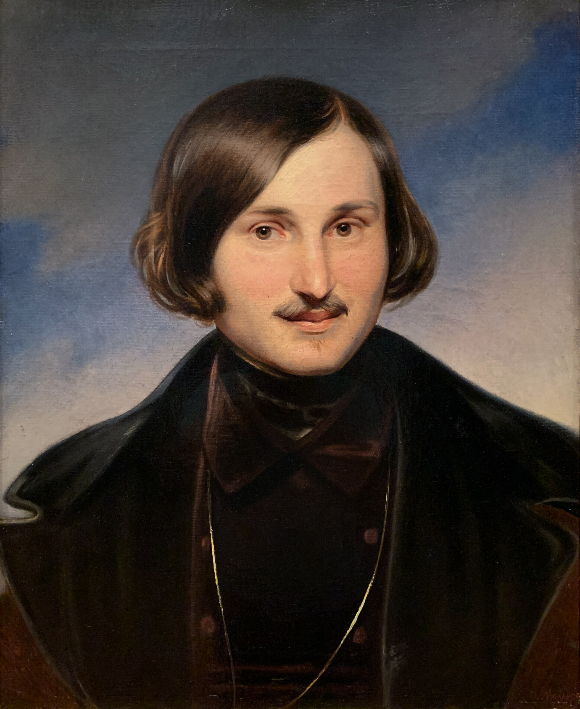 Fyodor Moller. Potret Nilokai Gogol, 1840