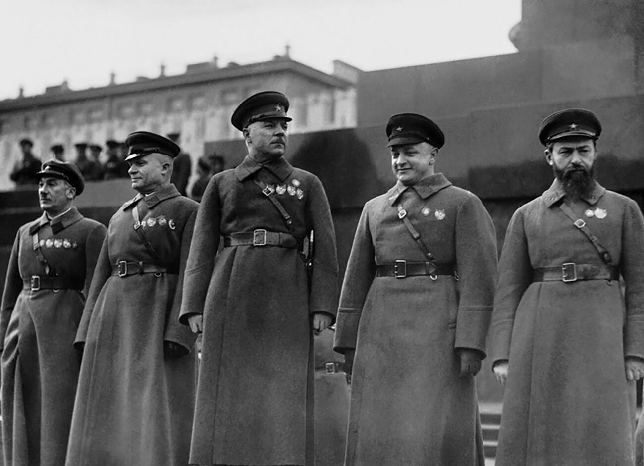 Führende sowjetische Militärkommandeure in den 1930er Jahren.